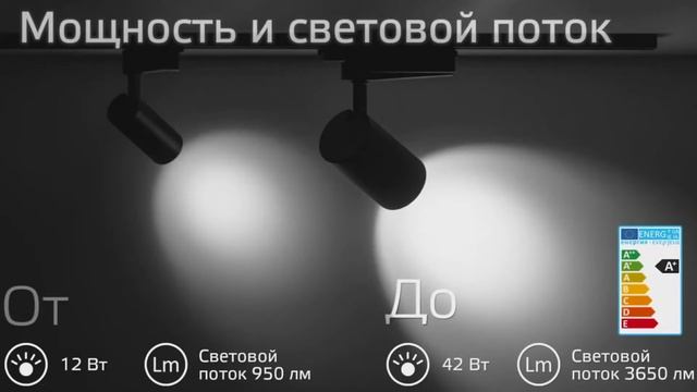 Трековые светильники Gauss серии Track Lights LED без линзы смотреть онлайн