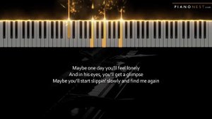 Joji - Glimpse of Us - HIGHER Key (Piano Karaoke Instrumental)