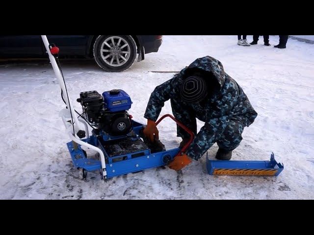 Тротуарный ледокол «НЕВА» настройка