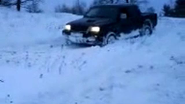 Калининград ❄ снег, тест на проходимость 😊 оператор закрыл пальцем микрофон 🐎 смотреть онлайн