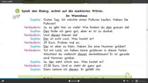 Dialog  Im Warenhaus