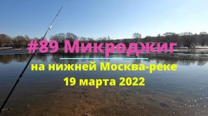 #89 Микроджиг на Москва реке 19 марта 2022