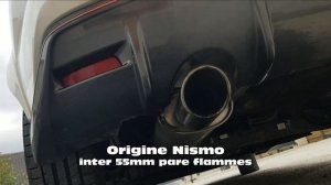 Echappement Juke Nismo origine vs modifié