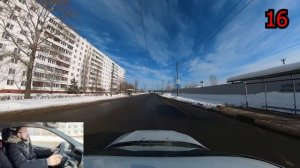 Режим экзамена ГИБДД. За 35 минут вождения, получил 36 баллов.