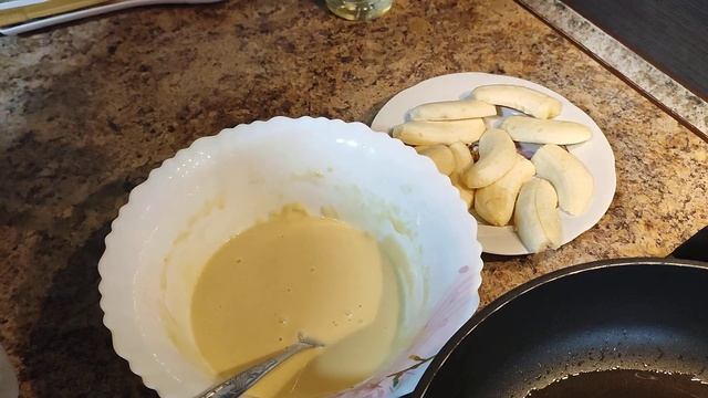 ЖАРЕНЫЕ БАНАНЫ В КЛЯРЕ, ДЕСЕРТ ИЗ БАНАНОВ