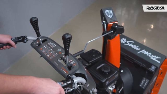 Компактные Бензиновые снегоуборщики DeWORKS S 6560 и S 7565 смотреть онлайн