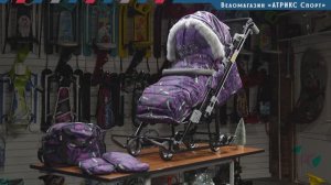 Санки-коляска в Балашихе  Ника Детям 7-8SK (сиреневый) НД7-8SK:1