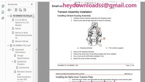 Mercury Mercruiser Marine Engine 4.3 5.0 MPI & Seacore 4.3 5.0 Installation Manual