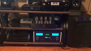 Totem Tribe towers powered with Primaluna HP amp, McIntosh Mac6700 integrated as preamp