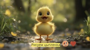 Маленькие художники: Рисуем цыпленок - Детский образовательный мультфильм