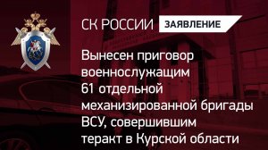 Вынесен приговор военнослужащим ВСУ, совершившим террористический акт в Курской области