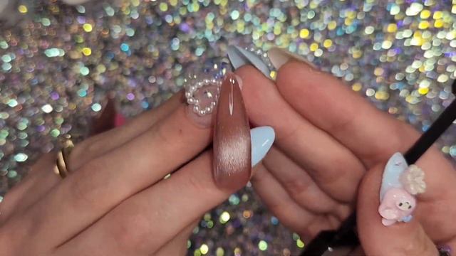 •☆VELVET Y2K CAT EYE NAILS☆• | Using BORN PRETTY MOONLIGHT GELS + MIRROR GEL PR