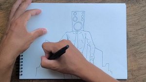 Персонаж из сериала "Скибиди Туалет"