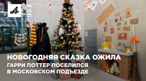 Новогодняя сказка ожила. Гарри Поттер поселился в московском подъезде