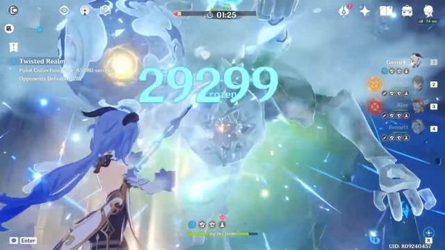 Domain of Chaos Max Points | Ganyu Build | Genshin Impact смотреть онлайн