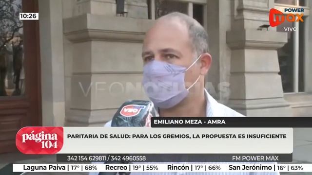 Emiliano Meza, AMRA. Los gremios de la salud consideran insuficiente la propuesta salarial. смотреть онлайн