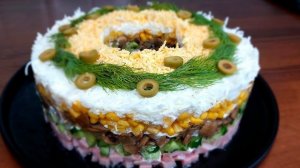 Салат "ВЕНОК" на Новый год или Рождество