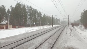 Подборка поездов на перегоне Вырица - Семрино Октябрьской железной дороги. Часть 2