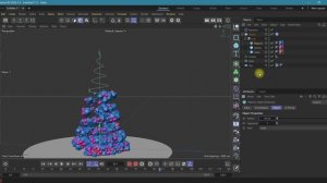 Принцип создание новогодней ёлки в Cinema 4D