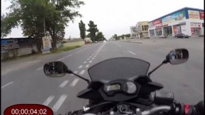Yamaha XJ6-SA Diversion 0-100 km/h from idle