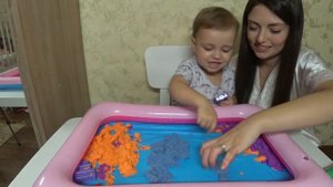 Кинетический песок. Лепим фигурки из песка
