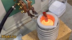 Индукционная плавка без графита на печи Xtoki XH-30