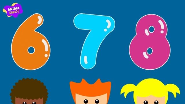 CONTANDO DE 1 A 10 (Música dos Números) - Animadinhos (Música Infantil Educativa) смотреть онлайн