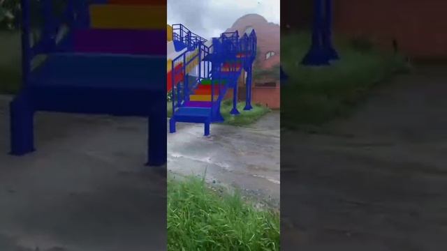 Примерка горки для аквапарка в AR