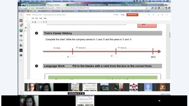 Verbling Class - How long have you worked there?