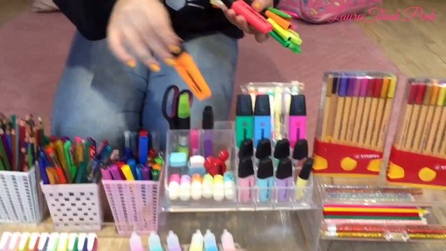 ORGANIZANDO ESTOJO KIPLING 100 PENS CORES NEON | MATERIAL ESCOLAR E PAPELARIA | LAURA THINK PINK смотреть онлайн
