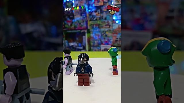 BrawlStars minifigures (неLego) - Leon, Frank, Crow. Mr.Cappy