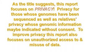 Privacy and Progress in Whole Genome Sequencing