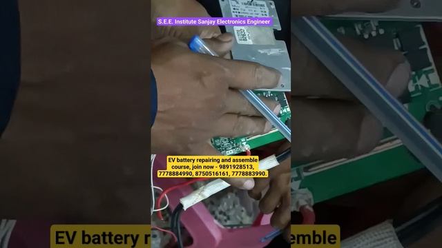 BMS components knowledge in my class. Join EV lithium battery repairing course S.E.E. Institute ✅.