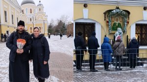 Сельские будни.У мощей блж.Матронушки и прп.Сергия Радонежского 🙏