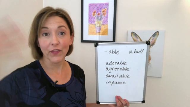English Syllable Stress - Pronounce ABLE Suffix- ADORABLE, AGREEABLE, AVAILABLE, CAPABLE #english
