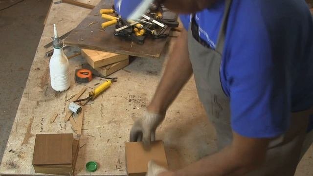 Подарок из дерева в японском стиле. Wedding present out of wood  in Japanese style.