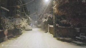 Прогуляйтесь по Сеулу и Саппоро в сильный снегопад. Красивые снежные пейзажи, релаксация и сон.