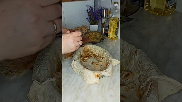 ПОСТНЫЙ ПИРОГ ИЗ ЛАВАША С КАПУСТОЙ #постныйрецепт #чтоприготовить