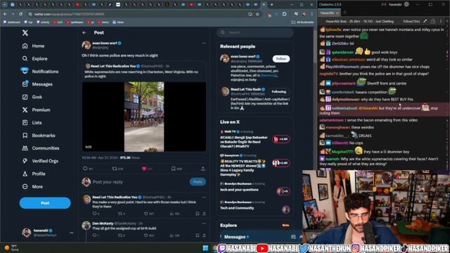 Hasanabi's Chair Reacts | Saturday Funday Reacts, News Coverage and More (Fan Channel)