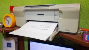 Принтер HP Deskjet f4213. печать без цветного картриджа.