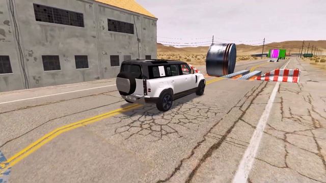 Симулятор Авто  BeamNG Drive! Преодоление препятствий на различных автомобилях!