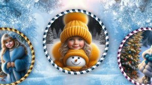 Новогодние картинки нейросетью Натальи Беловой.