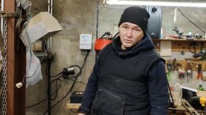 Калорифер на отработке для мастерской в гараже #мастерская #гараж #отопление