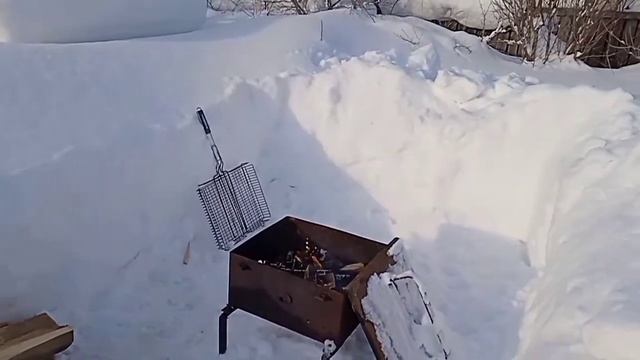Шашлыки зимой.