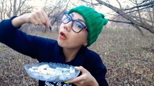 АSMR/ MUKBANG/МУКБАНГ/ГЛИНА/CLAY.Ем глину в лесу🌲🌳.Жгу костёр.Пою песни.Чавкаю.I chоmp.Хруст.Crunch