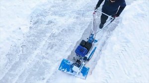 Мотоблок «НЕВА» на резиновых колесах с роторной щеткой «НЕВА» ЩРМ