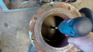 Ремонт очень большой задвижки.