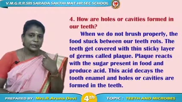 Grade IV-Science-Teeth and Microbes - Note Activity смотреть онлайн