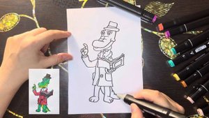 Как нарисовать Крокодила Гену | How to draw Crocodile Gena