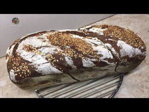 Хлеб Ржано-Пшеничный с солодом. Укладка теста косичкой. Процесс приготовления и технология.